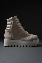 Load image into Gallery viewer, A.F ARTEFACT × Portaille THICK SNEAKER BOOTS / CALF LEATHER (ASH PINK x WHITE)
