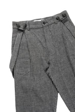 Load image into Gallery viewer, A TENTATIVE ATELIER exclusive George II PAINTER'S CROSS BAND PANTS (BLACK)