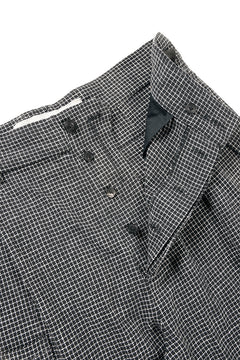 Load image into Gallery viewer, A TENTATIVE ATELIER exclusive George II PAINTER'S CROSS BAND PANTS (BLACK)