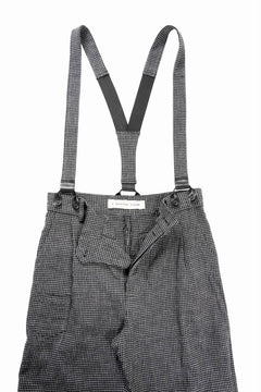 Load image into Gallery viewer, A TENTATIVE ATELIER exclusive George II PAINTER'S CROSS BAND PANTS (BLACK)