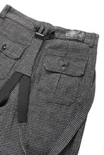 Load image into Gallery viewer, A TENTATIVE ATELIER exclusive George II PAINTER'S CROSS BAND PANTS (BLACK)
