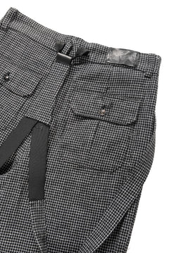 Load image into Gallery viewer, A TENTATIVE ATELIER exclusive George II PAINTER'S CROSS BAND PANTS (BLACK)