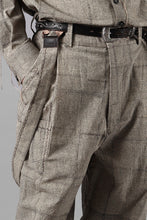 画像をギャラリービューアに読み込む, A TENTATIVE ATELIER exclusive George II PAINTER'S CROSS BAND PANTS (BLACK BEIGE)