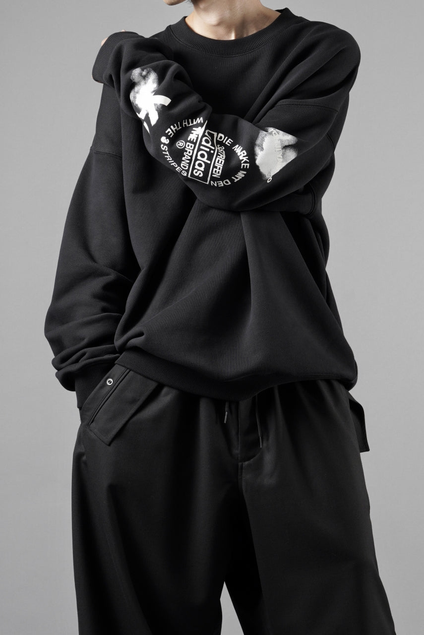 Y-3 Yohji Yamamoto GRAPHIC CREW SWEAT (BLACK)