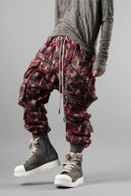 画像をギャラリービューアに読み込む, A.F ARTEFACT BELTED DETAIL JOGGER / JACQUARD ABSTRACT PATTERN (RED)