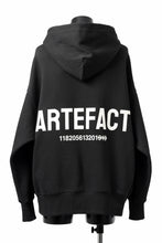 画像をギャラリービューアに読み込む, A.F ARTEFACT BACK LOGO SWEAT HOODIE (BLACK)