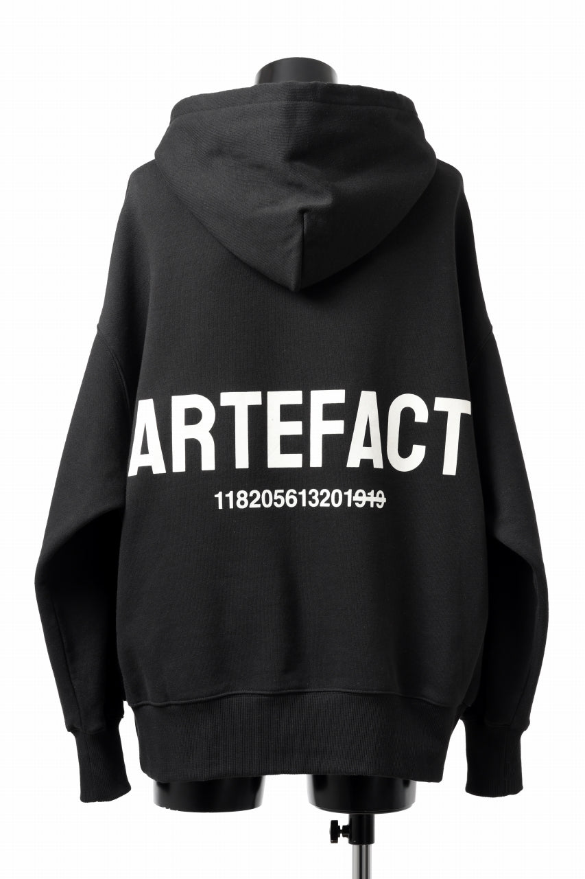 A.F ARTEFACT BACK LOGO SWEAT HOODIE (BLACK)