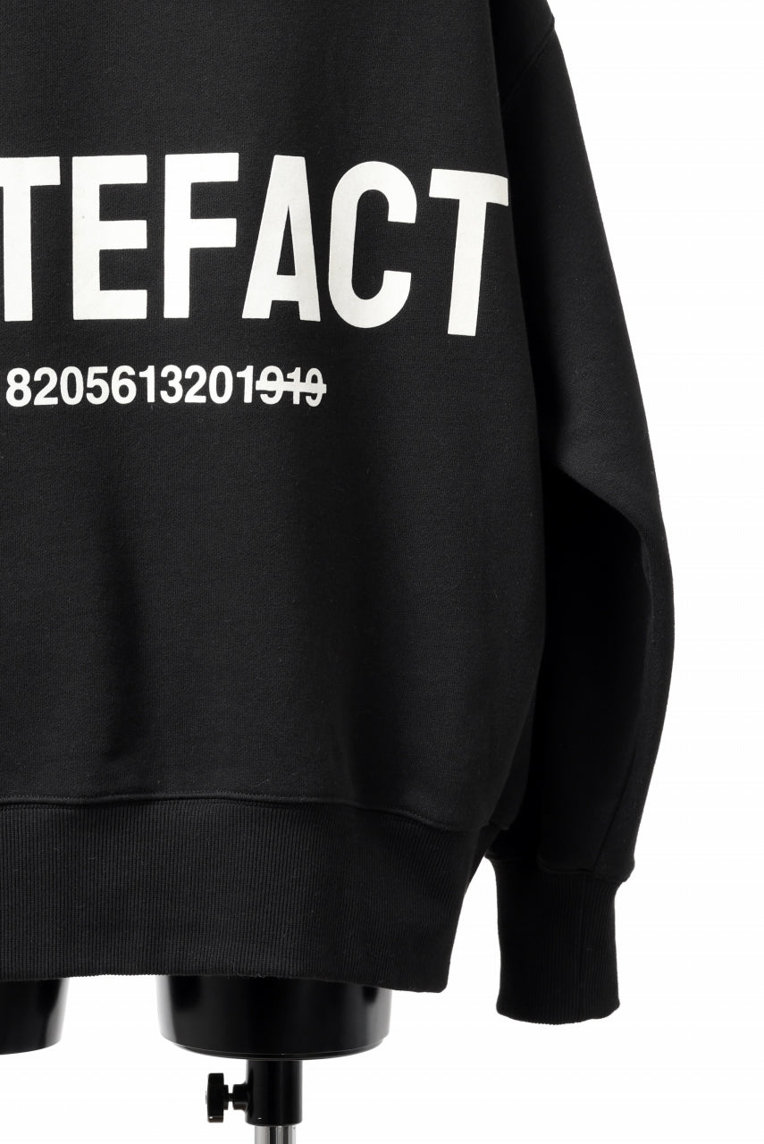 A.F ARTEFACT BACK LOGO SWEAT HOODIE (BLACK)