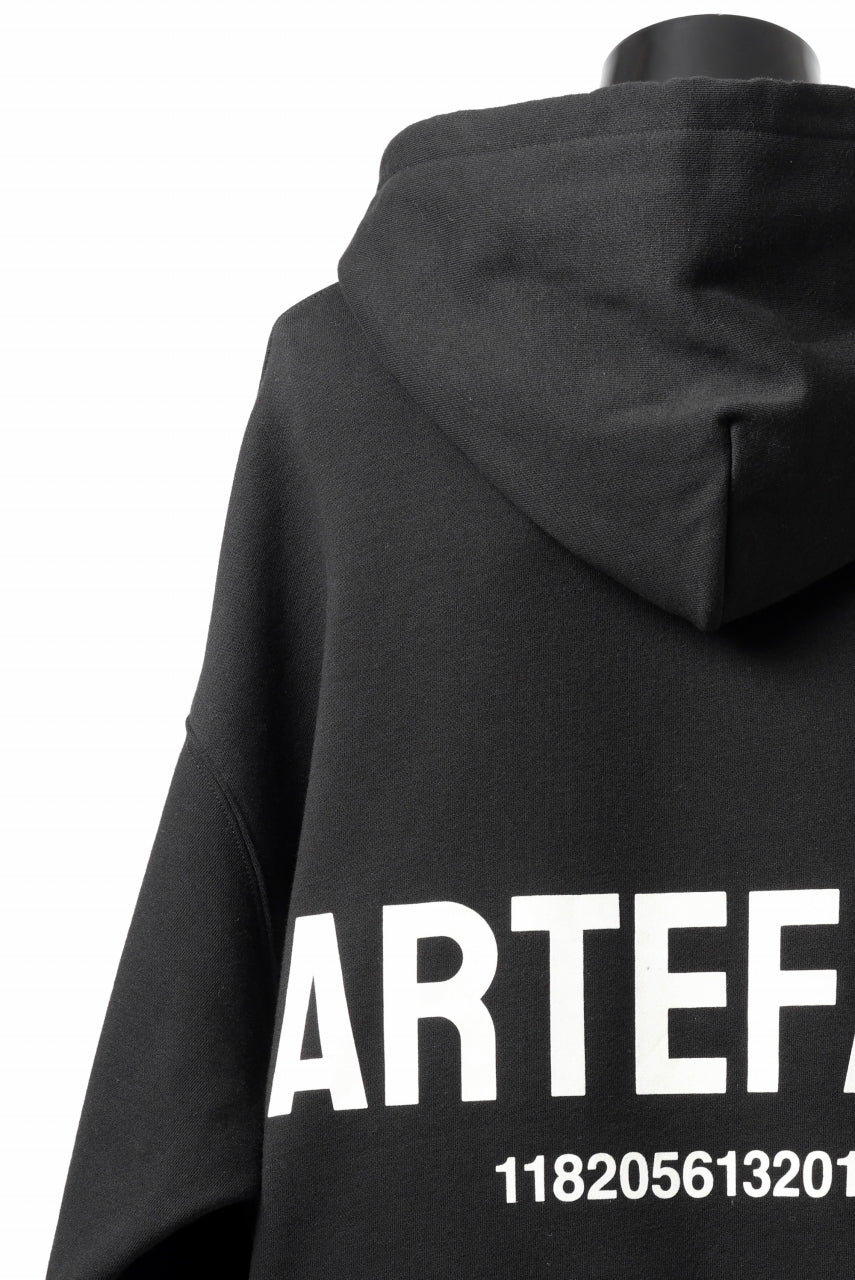 A.F ARTEFACT BACK LOGO SWEAT HOODIE (BLACK)