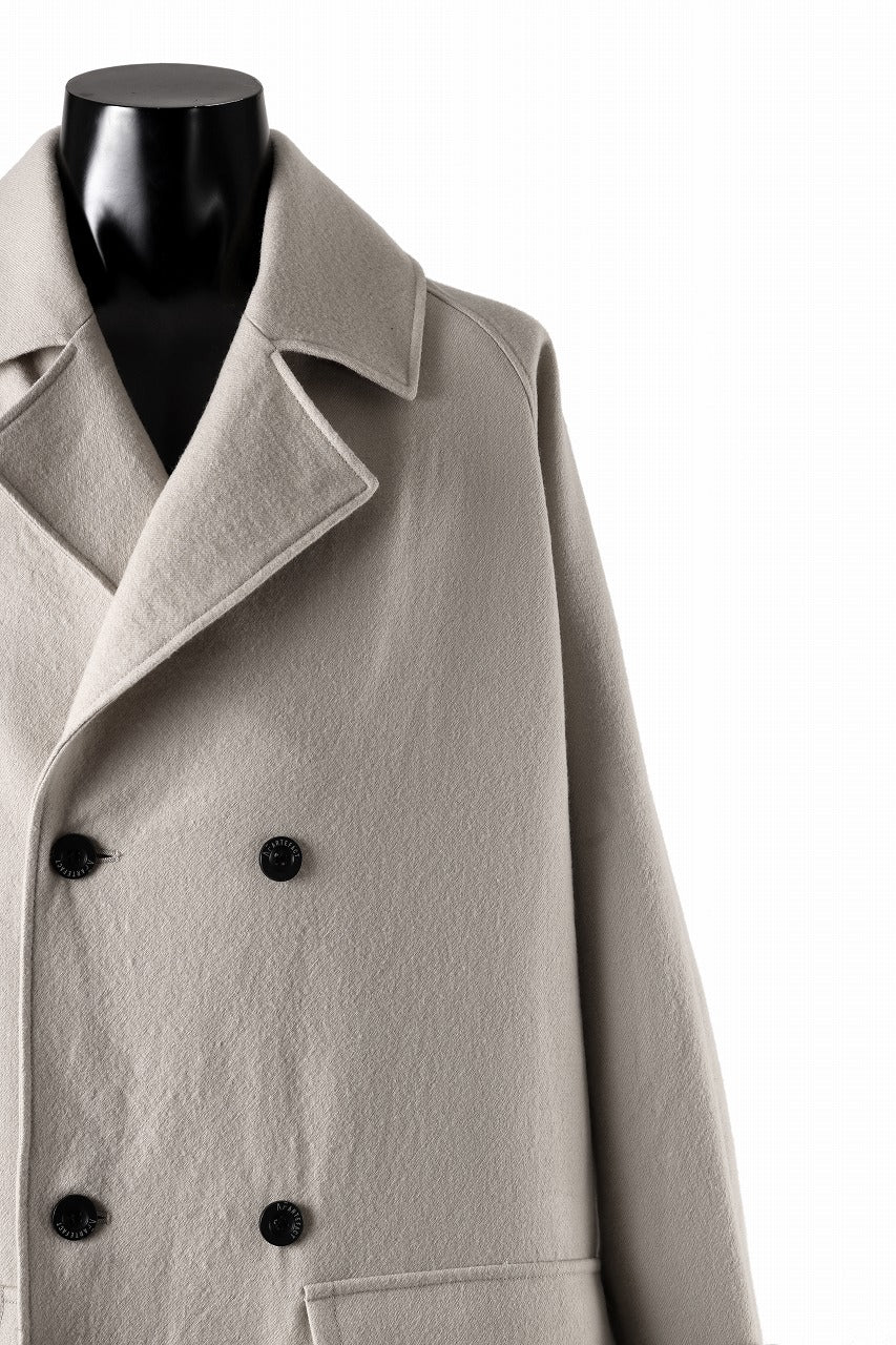 A.F ARTEFACT DOUBLE BREASTED CLASSIC COAT (BEIGE)