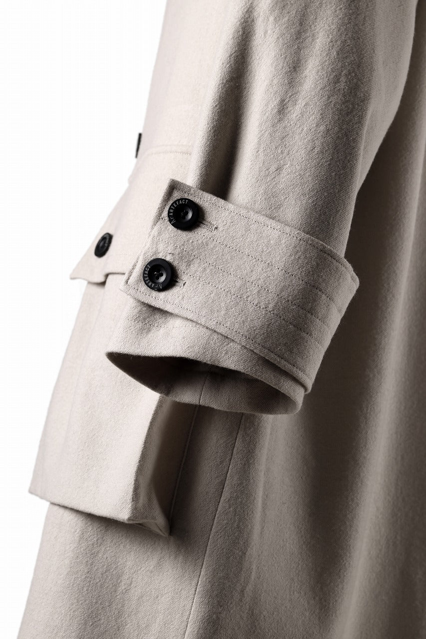 A.F ARTEFACT DOUBLE BREASTED CLASSIC COAT (BEIGE)