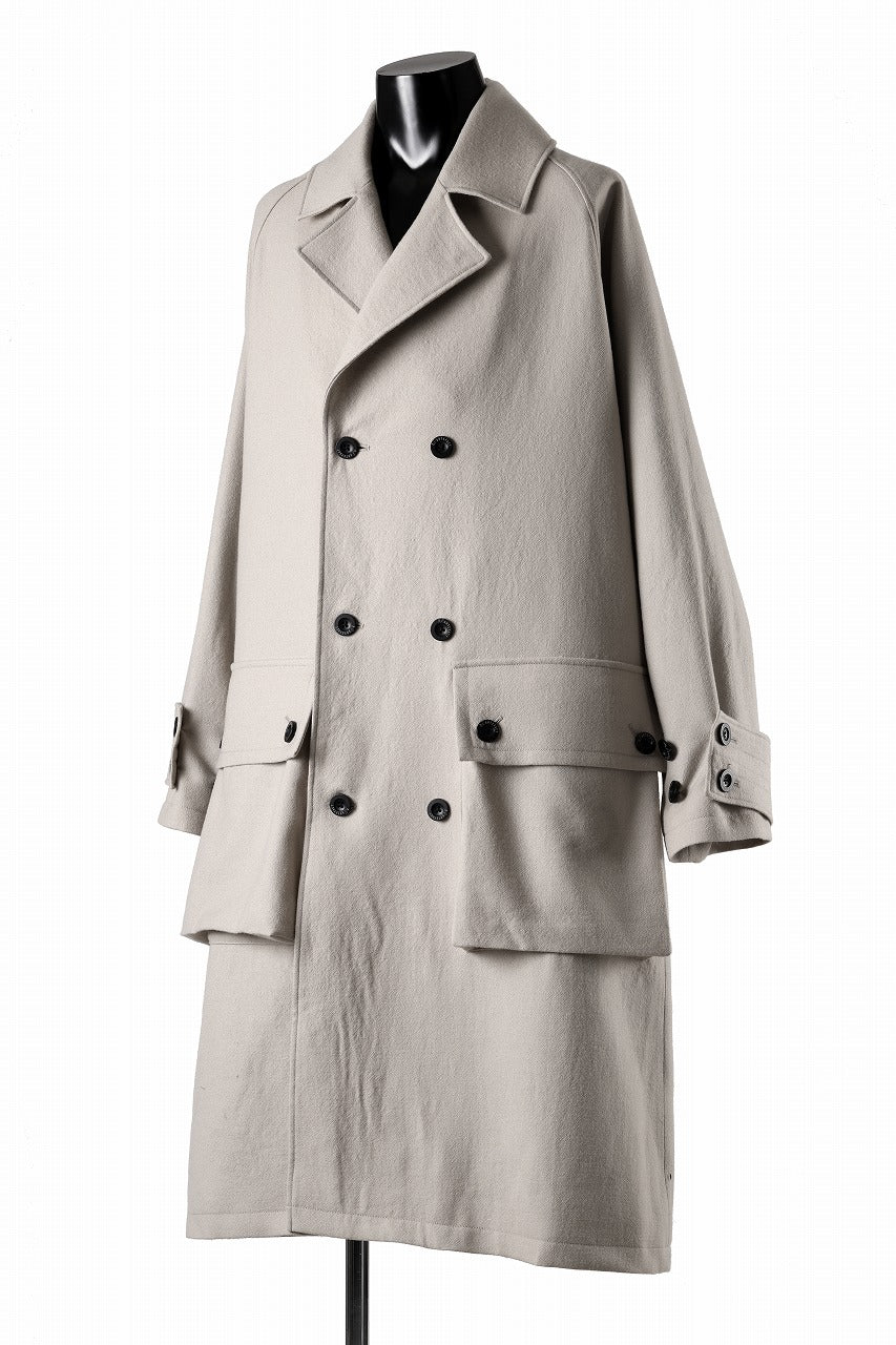 A.F ARTEFACT DOUBLE BREASTED CLASSIC COAT (BEIGE)*