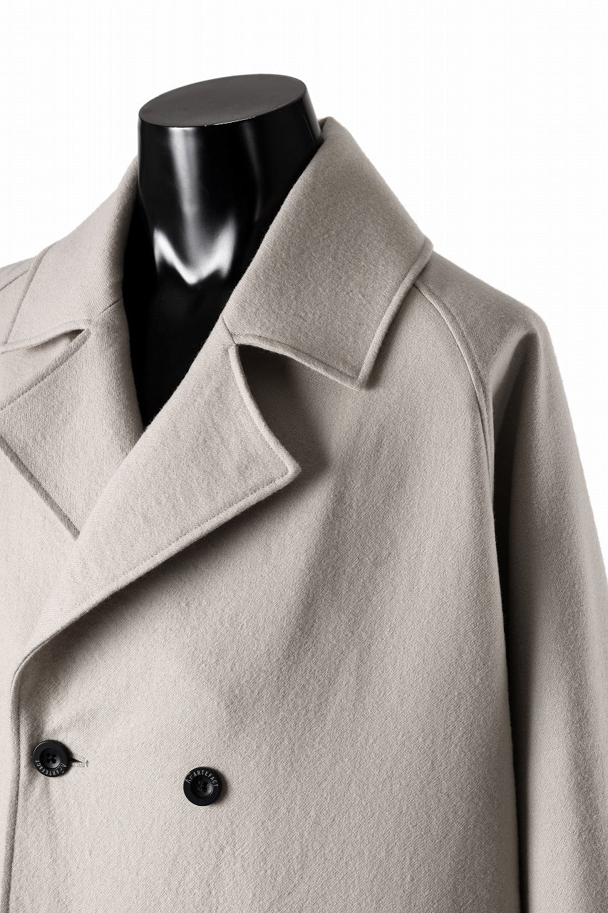 A.F ARTEFACT DOUBLE BREASTED CLASSIC COAT (BEIGE)*