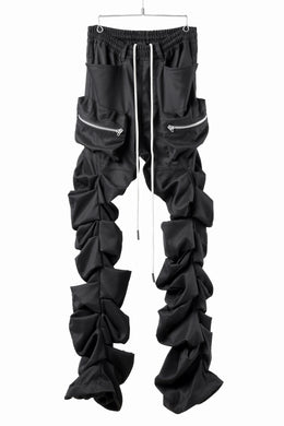 A.F ARTEFACT MONSTER TUCK VOLUME BAGGY PANTS / LUXE-TWILL (BLACK)