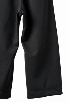 画像をギャラリービューアに読み込む, A.F ARTEFACT TUCK WIDE TROUSERS / KNITTED WOOLY TWILL (BLACK)