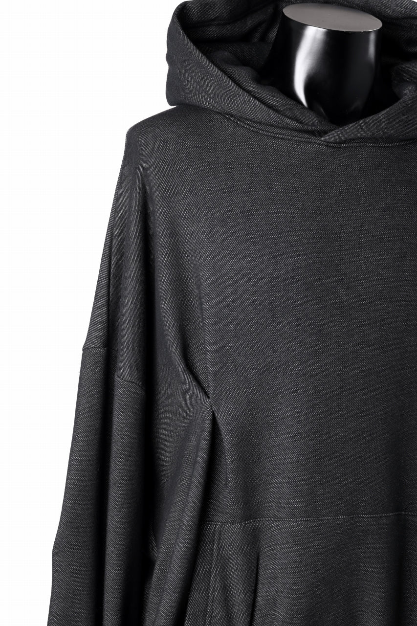 A.F ARTEFACT BOMBER HEAT TUCK HOODIE (MIX BLACK)