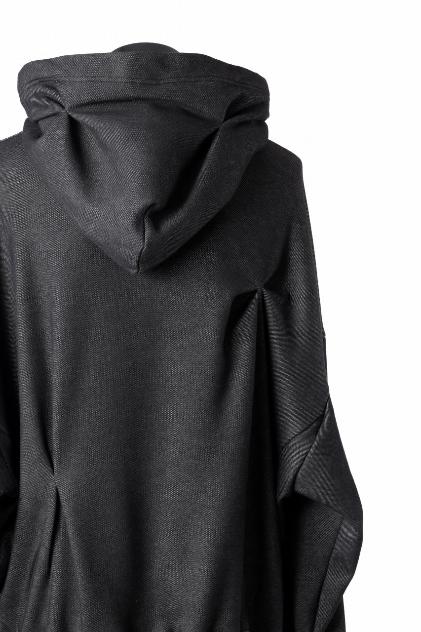 A.F ARTEFACT BOMBER HEAT TUCK HOODIE (MIX BLACK)