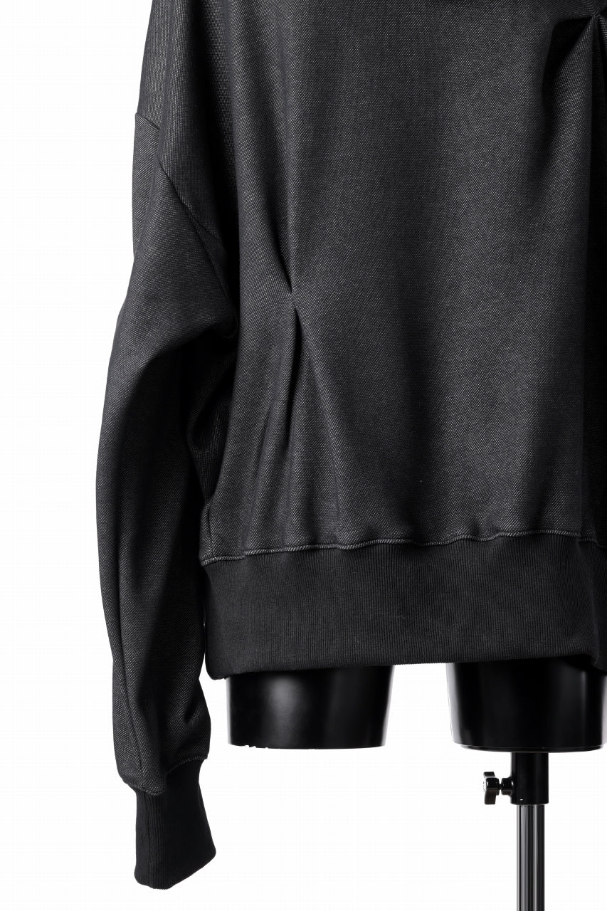 A.F ARTEFACT BOMBER HEAT TUCK HOODIE (MIX BLACK)