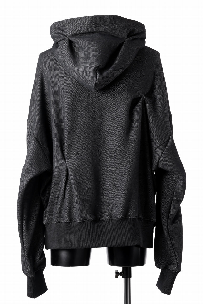 A.F ARTEFACT BOMBER HEAT TUCK HOODIE (MIX BLACK)