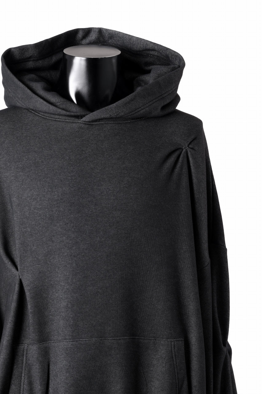 A.F ARTEFACT BOMBER HEAT TUCK HOODIE (MIX BLACK)