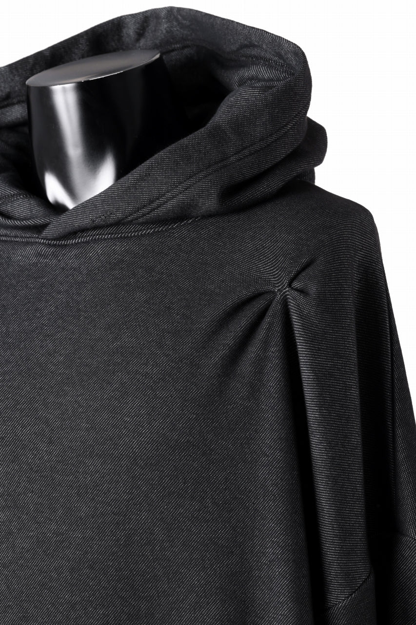 A.F ARTEFACT BOMBER HEAT TUCK HOODIE (MIX BLACK)