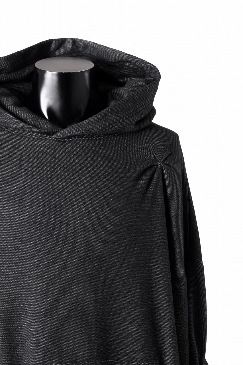 A.F ARTEFACT BOMBER HEAT TUCK HOODIE (MIX BLACK)