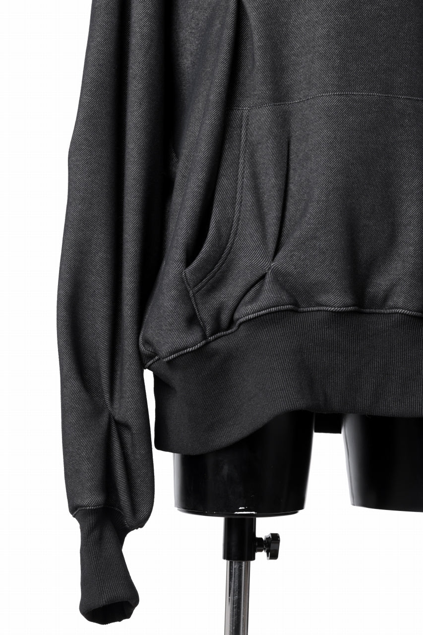 A.F ARTEFACT BOMBER HEAT TUCK HOODIE (MIX BLACK)