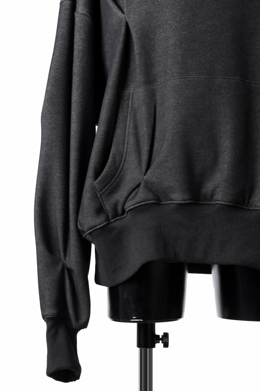 A.F ARTEFACT BOMBER HEAT TUCK HOODIE (MIX BLACK)