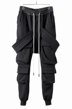 Load image into Gallery viewer, A.F ARTEFACT BOMBER HEAT BELTED SARROUEL CARGO PANTS (BLACK)