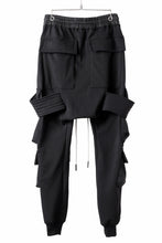 画像をギャラリービューアに読み込む, A.F ARTEFACT BOMBER HEAT BELTED SARROUEL CARGO PANTS (BLACK)