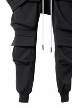 Load image into Gallery viewer, A.F ARTEFACT BOMBER HEAT BELTED SARROUEL CARGO PANTS (BLACK)