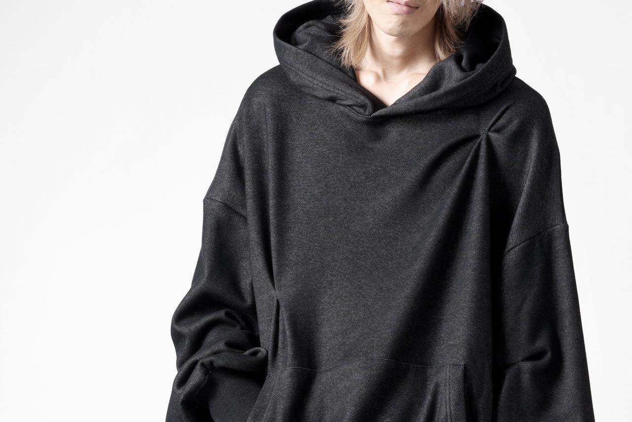 A.F ARTEFACT BOMBER HEAT TUCK HOODIE (MIX BLACK)