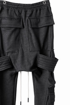 画像をギャラリービューアに読み込む, A.F ARTEFACT BOMBER HEAT BELTED SARROUEL CARGO PANTS (MIX BLACK)