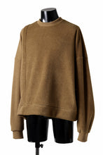 画像をギャラリービューアに読み込む, A.F ARTEFACT KNIT CORDUROY COMBI FLEECE TOP (BROWN)