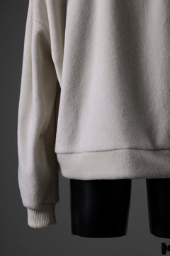 画像をギャラリービューアに読み込む, A.F ARTEFACT KNIT CORDUROY COMBI FLEECE TOP (IVORY)