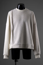 画像をギャラリービューアに読み込む, A.F ARTEFACT KNIT CORDUROY COMBI FLEECE TOP (IVORY)