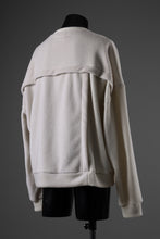 画像をギャラリービューアに読み込む, A.F ARTEFACT KNIT CORDUROY COMBI FLEECE TOP (IVORY)