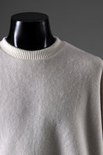 画像をギャラリービューアに読み込む, A.F ARTEFACT KNIT CORDUROY COMBI FLEECE TOP (IVORY)