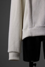 画像をギャラリービューアに読み込む, A.F ARTEFACT KNIT CORDUROY COMBI FLEECE TOP (IVORY)