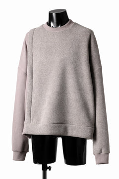 画像をギャラリービューアに読み込む, A.F ARTEFACT KNIT CORDUROY COMBI FLEECE TOP (L.BEIGE)