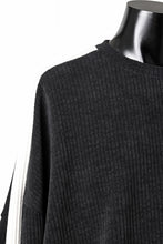 画像をギャラリービューアに読み込む, A.F ARTEFACT MODUROY KNIT TOPS (BLACK x IVORY)