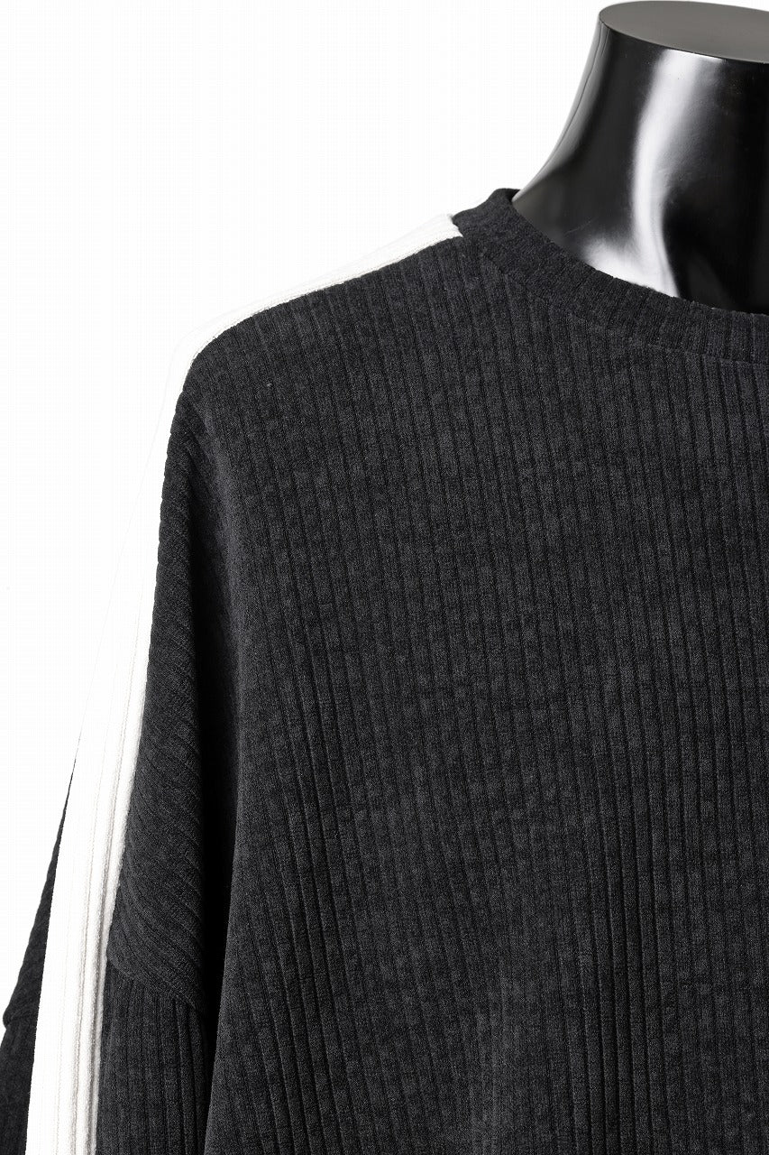 A.F ARTEFACT MODUROY KNIT TOPS (BLACK x IVORY)