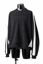 画像をギャラリービューアに読み込む, A.F ARTEFACT MODUROY KNIT TOPS (BLACK x IVORY)