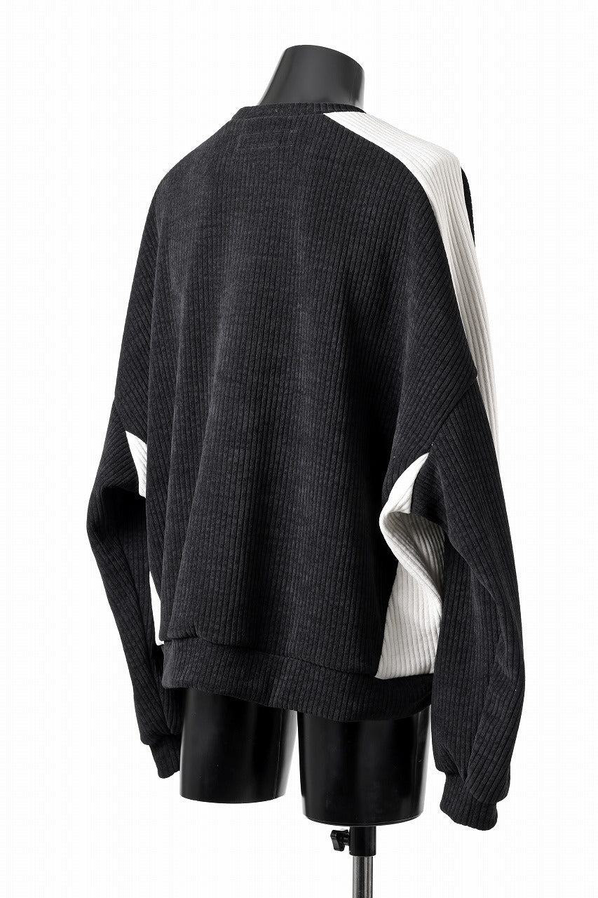 A.F ARTEFACT MODUROY KNIT TOPS (BLACK x IVORY)