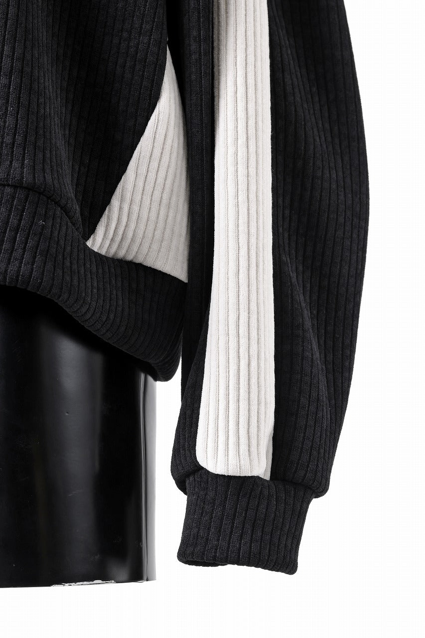 A.F ARTEFACT MODUROY KNIT TOPS (BLACK x IVORY)