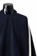 画像をギャラリービューアに読み込む, A.F ARTEFACT MODUROY KNIT TOPS (NAVY x IVORY)