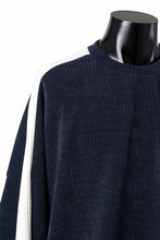 画像をギャラリービューアに読み込む, A.F ARTEFACT MODUROY KNIT TOPS (NAVY x IVORY)