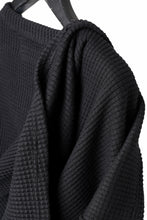 Load image into Gallery viewer, A.F ARTEFACT OVER SIZE TOP / HEAVY WAFFLE JERSEY (BLACK)