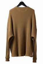 Load image into Gallery viewer, A.F ARTEFACT OVER SIZE TOP / HEAVY WAFFLE JERSEY (CAMEL)