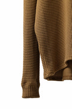 Load image into Gallery viewer, A.F ARTEFACT OVER SIZE TOP / HEAVY WAFFLE JERSEY (CAMEL)